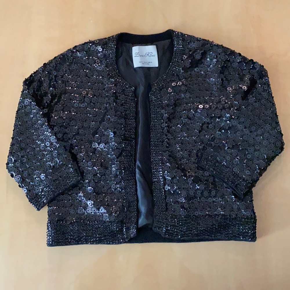 Zara Womens Sequined Bolero Top Sz M